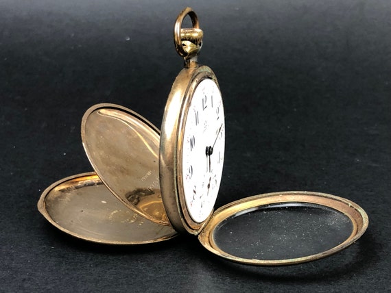 Antique 1916 Omega Gold-Filled Pocket Watch. Runs! - image 3