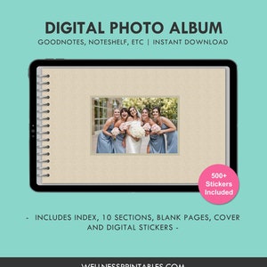 Digital Photo Album Memory Book Scrapbook Keepsake With Digital Stickers for GoodNotes, Notability, Noteshelf image 1