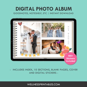 Digital Photo Album Memory Book Scrapbook Keepsake With Digital Stickers for GoodNotes, Notability, Noteshelf image 5