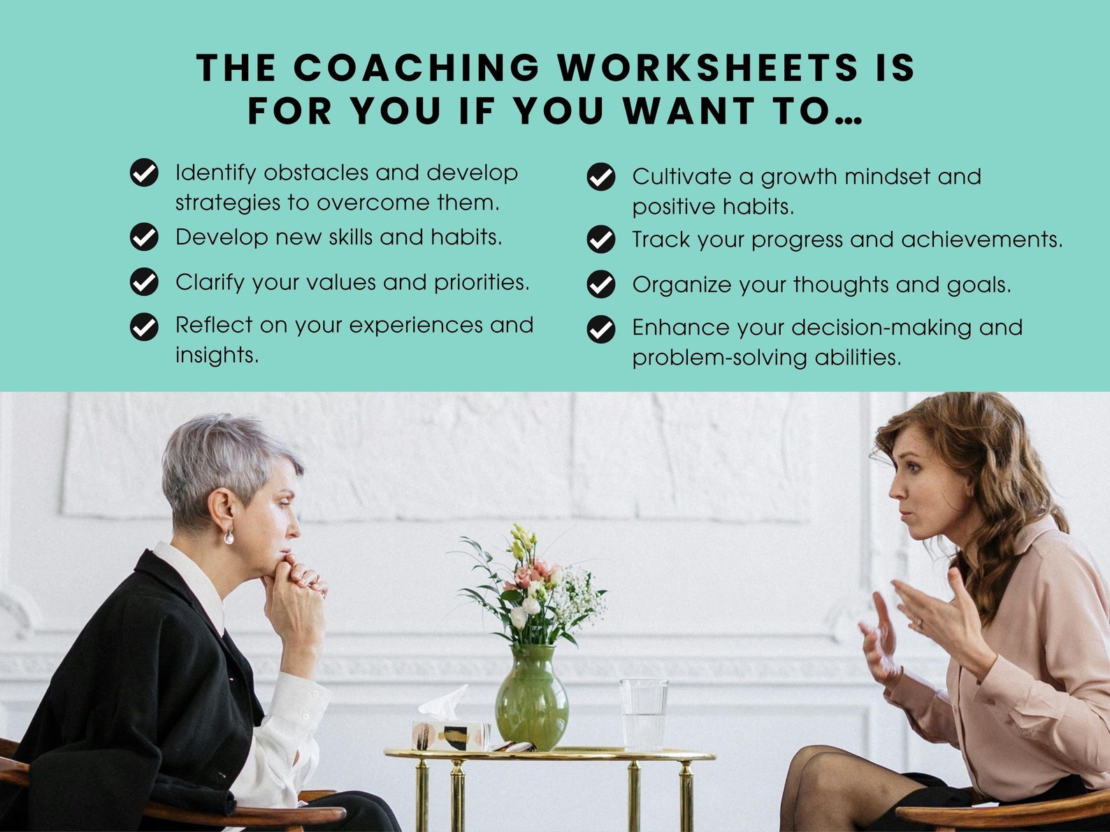 Coaching Worksheet Templates, Canva Coach Template Bundle, Life Coach ...