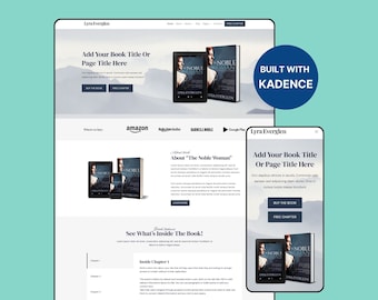 Author Website Template for Kadence WordPress Theme For Authors, Writers, landing Page Books - Lyra Kadence Child Theme WordPress Template