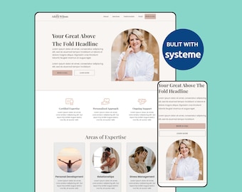 Systeme.io Coaching Sales Funnel Template: Landing Page Design (Instant Access)