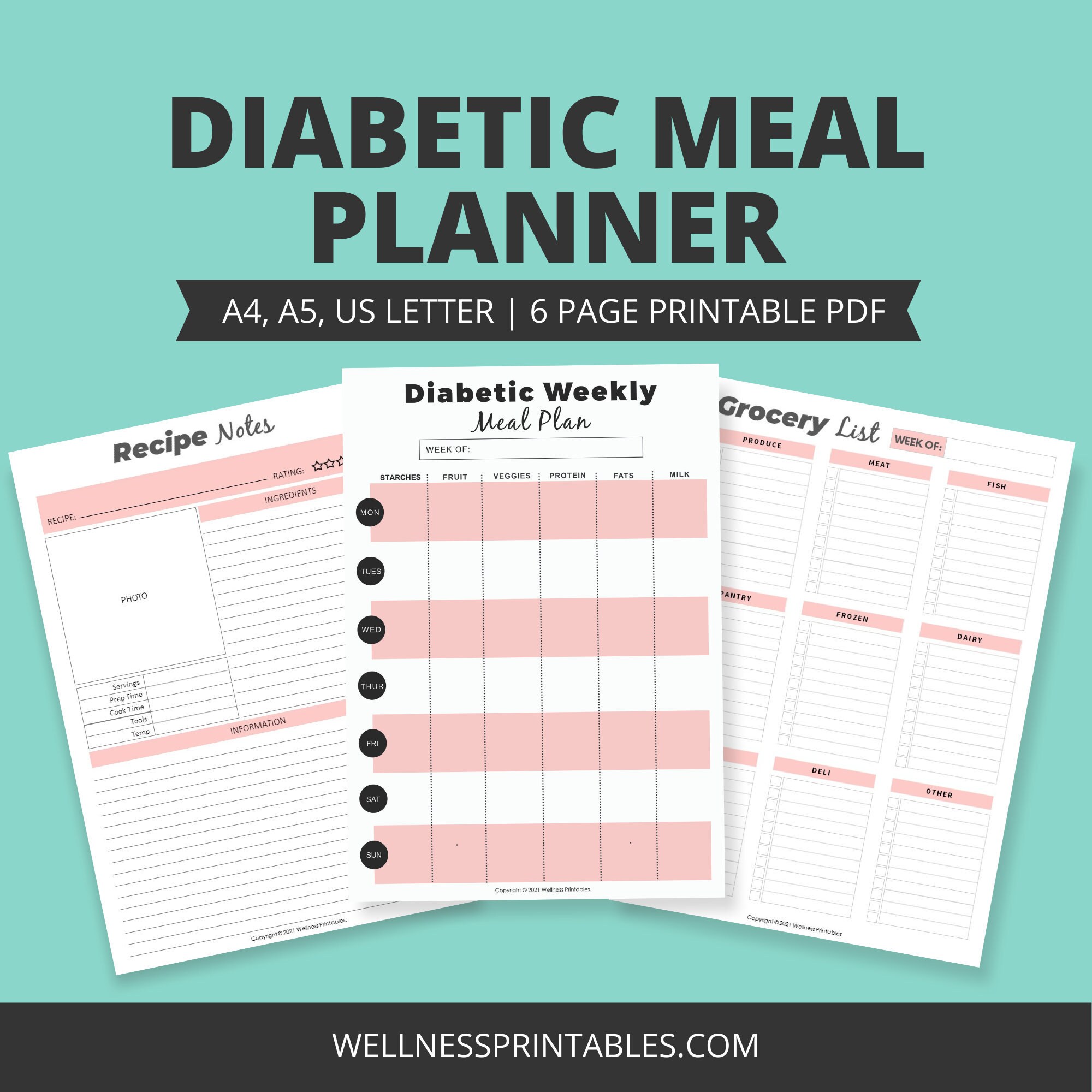 diabetic-meal-planner-printable-menu-plan-printable-etsy-uk