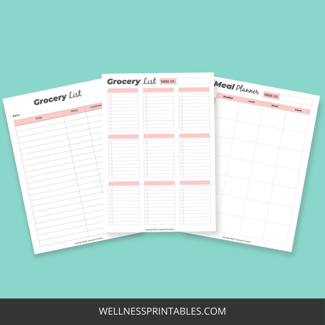Diabetic Meal Planner Printable Menu Plan Printable - Etsy UK