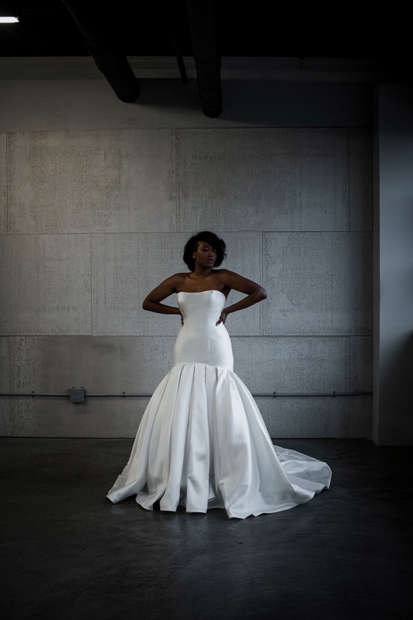 mikado mermaid wedding dress