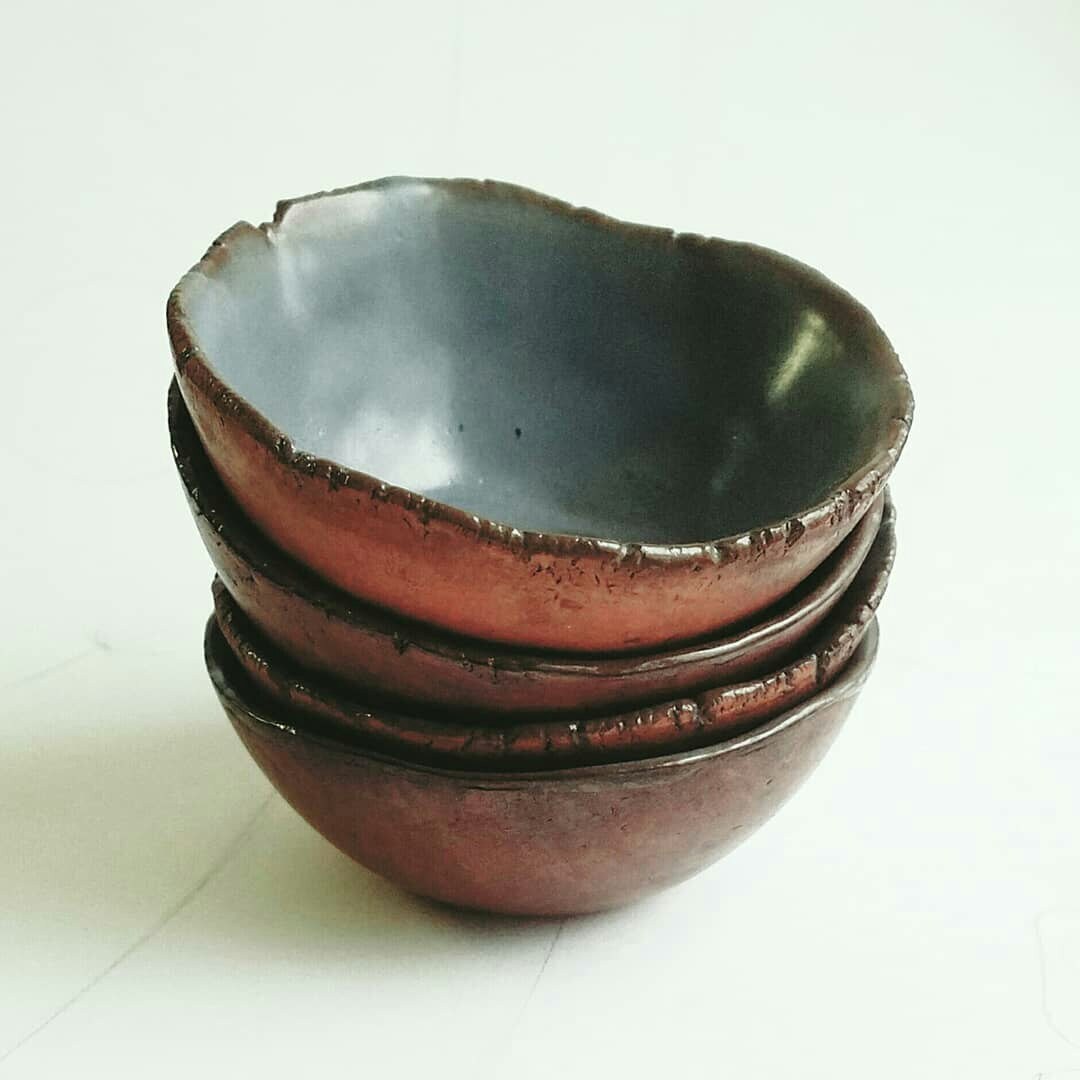 Set of 4 Ramekins Stoneware Plates Kitchen Bowls Bowls Set Etsy