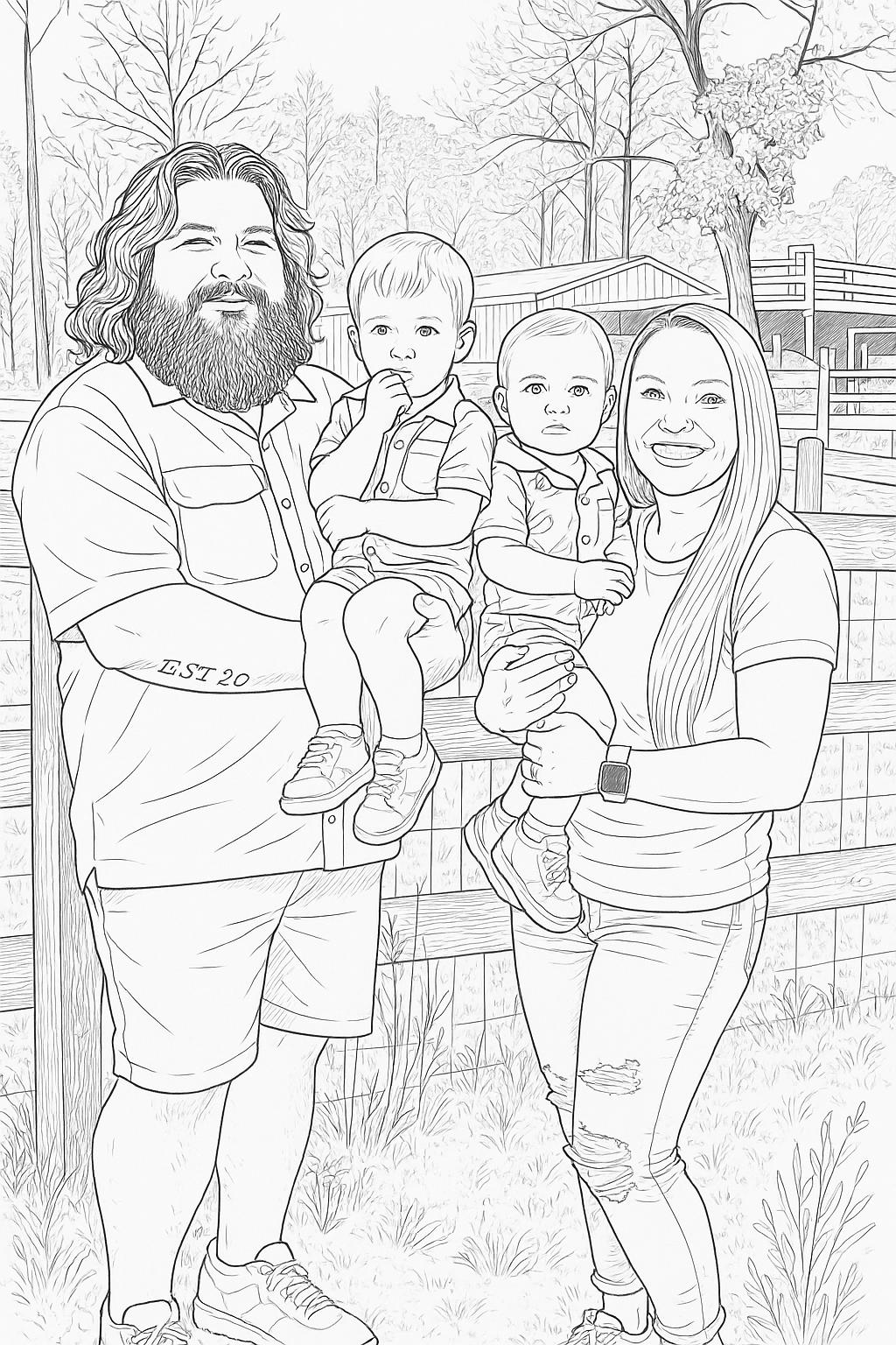 Customized Coloring Pages - Etsy