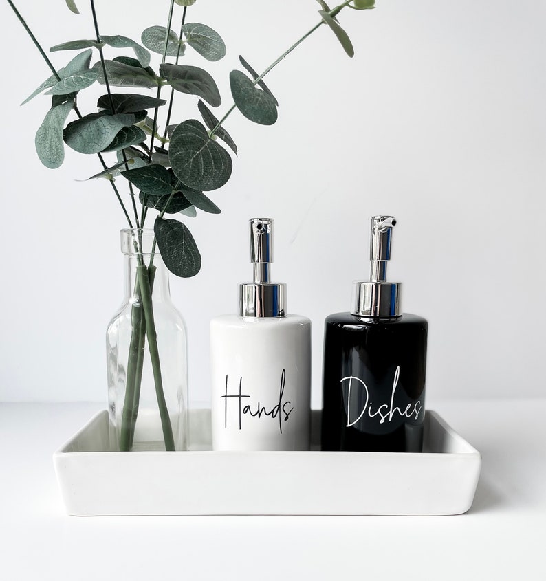 Personalised Reusable Ceramic Soap Dispenser / Kitchen Soap Etsy UK