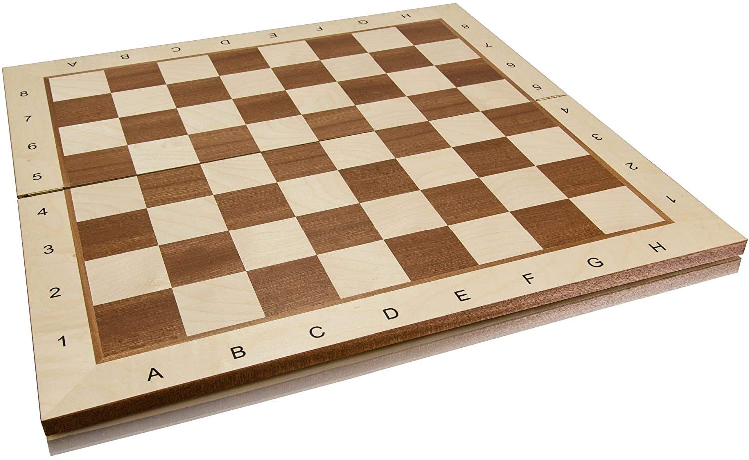 19 Folding Wooden Chess Board - Sycamore & Mahogany – Chess House