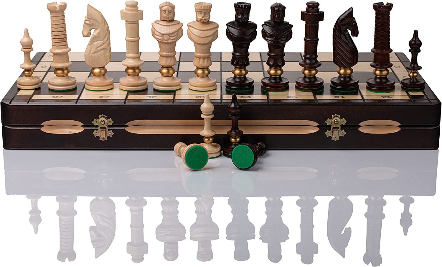 Luxury ROYAL LUX Exclusive Wooden Chess Set 65 X 65cm Hand 