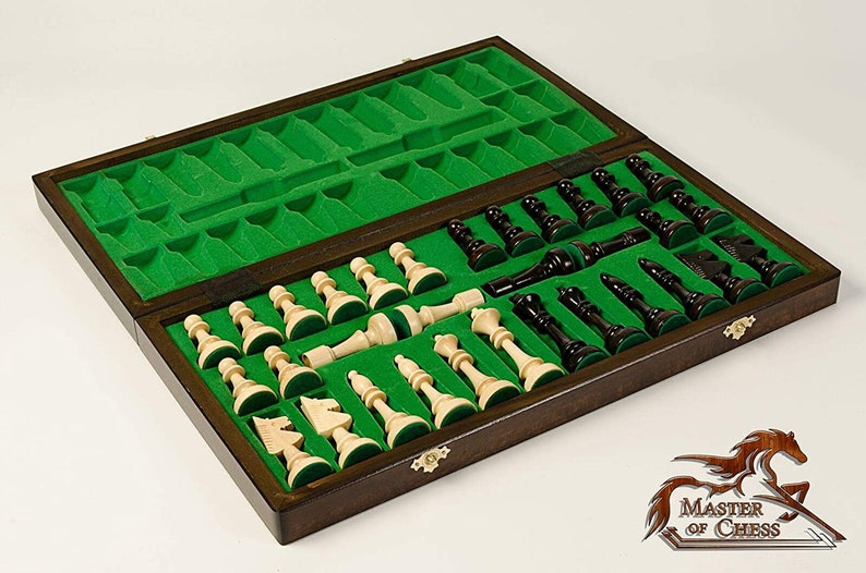 CHESS CLUB 47cm / 18in Tournament Wooden Chess Set, Handcrafted Classic Chess Game image 9