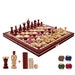 Lovely Cherry RED KINGDOM 2in1 Set Of: Chess & Drafts Checkers 35cm ...