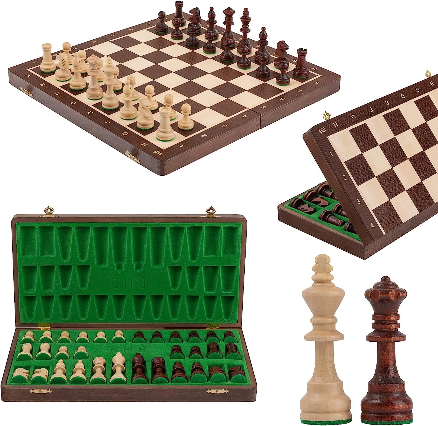 Juego de ajedrez Profesional OLÍMPICO Grande de Clase Alta de 42 cm / 16,5  Pulgadas Hecho a Mano por Master of Chess