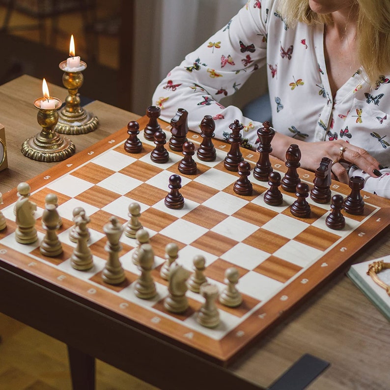 Master of Chess Classic STAUNTON Professional Wooden Weighted Chess ...