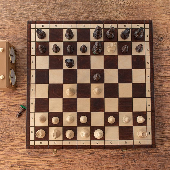 Juego de ajedrez Profesional OLÍMPICO Grande de Clase Alta de 42 cm / 16,5  Pulgadas Hecho a Mano por Master of Chess