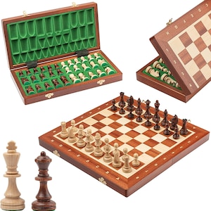 14&quot; TOURNAMENT No.3 professional wooden chess set with Staunton chess pieces 35cm