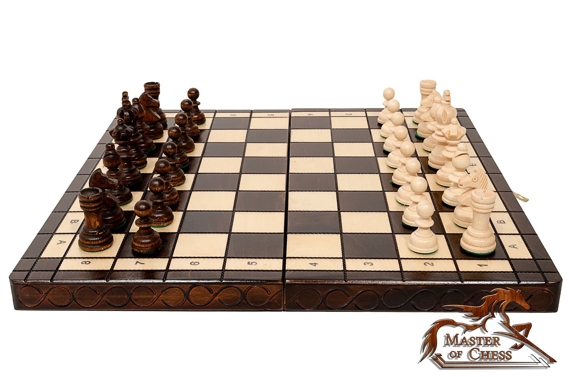 Master of Chess Olympic Wooden Chess Board 30 cm – Tournament Chess Game –  Handmade Chess Game – Wooden Foldable Chess Game – Chess Games for Children