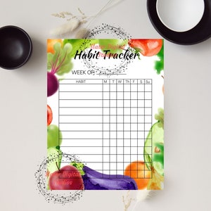 Habit Tracker Digital Printable Weekly Habit Tracker Monthly | Etsy