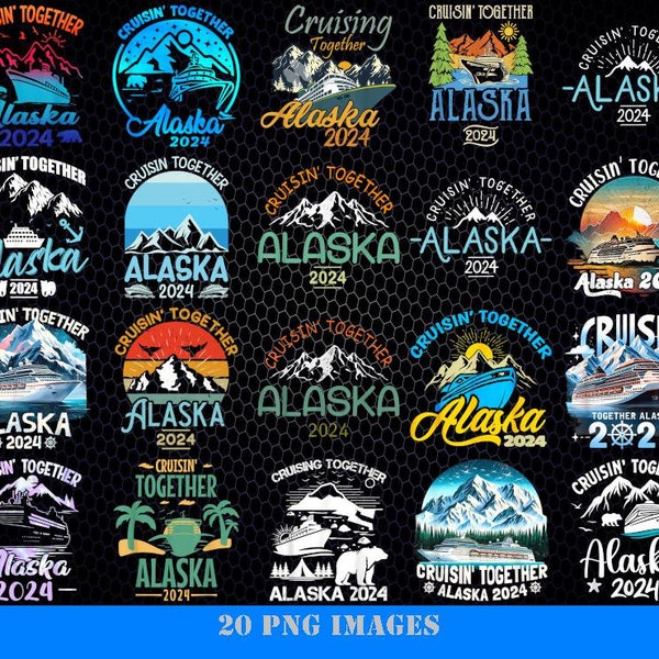 Cruising together alaska 2024, Alaska cruise 2024 Png, Cruise gift ideas, Family matching vacation shirts Png