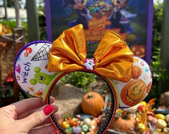 Halloween Mickey Ears for Disney trip, Sanderson Sisters Minnie ear, Mickey pumpkin headband for adults teens kids, Ghost Mickey, Spiderweb