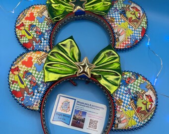 Zootopia themed headband for Disney trip, Zootopia mouse ears with carrot, Judy Hopps Mickey ears, Nick Wide Disney ears headband ears