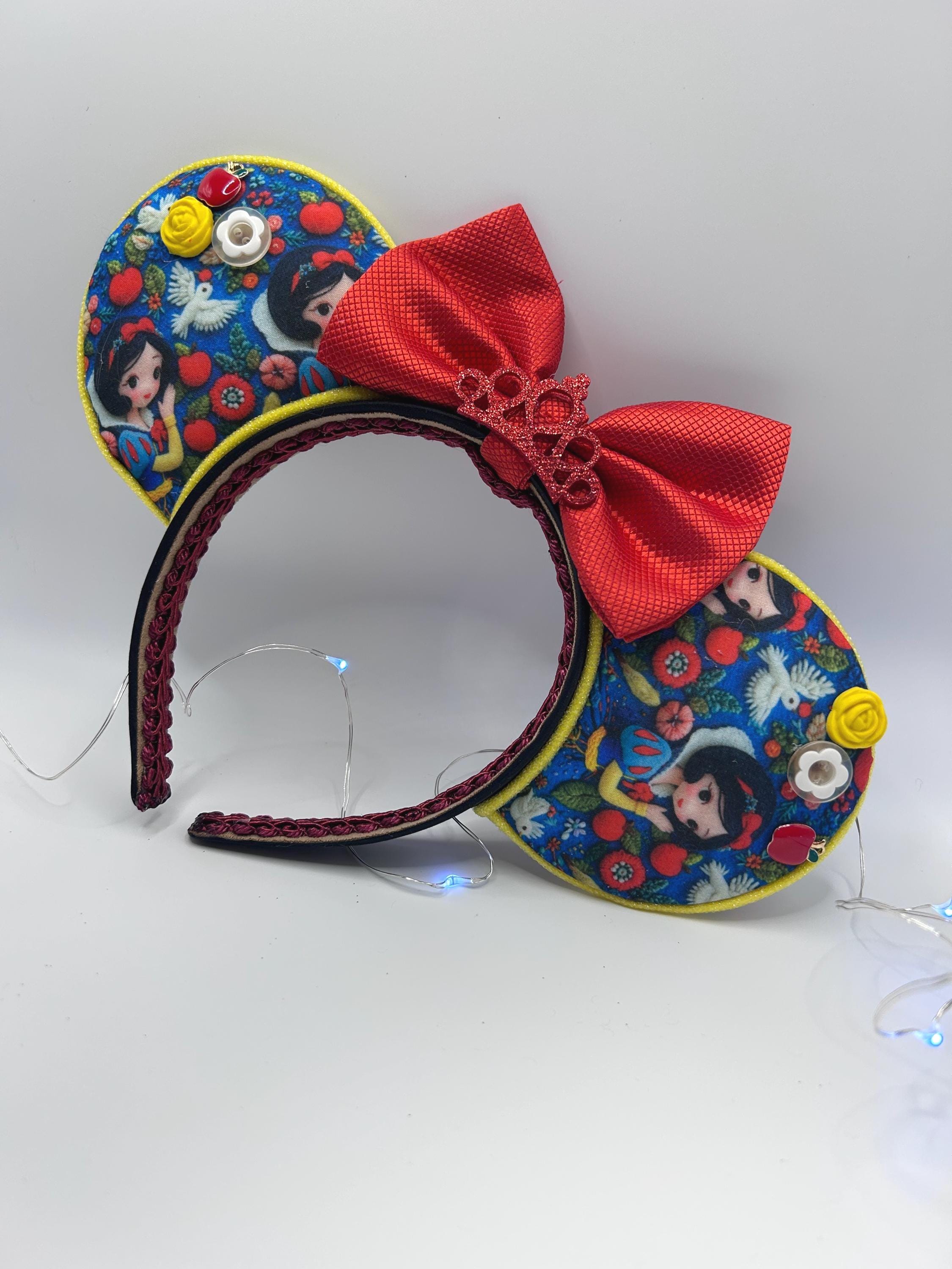 Disney Ears Rhinestones Cranberry Handmade Everything is pink and sparkly !!! Snowman Mickey ears  main image 2