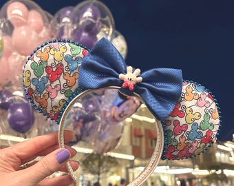 Balloon Mickey ears for disney trip, Birthday Minnie ears for adults kids teens, Mickey Balloon headband ears for girls trip, Disney ears