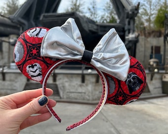 Red Star Wars Villain Ears, First Order Inspired Headband