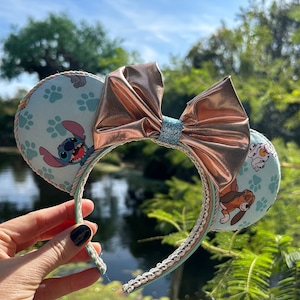 Disney dogs Mickey ears for adults, Pluto Minnie ears for kids, Stitch Mickey ears, Handmade Mouse ears, Dog lover gift ideas, Disney ears