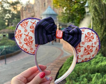 Haunted Mansion Mickey ears for adults, hitchhiking ghosts ears, 999 happy haunts mouse ears, haunted mansion wallpaper minnie ears for kids