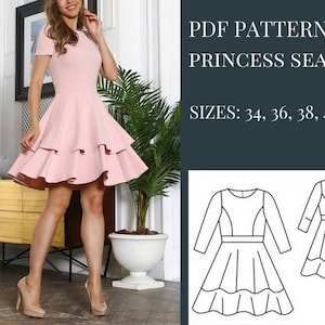 Dress Pattern, Sewing Patterns, Sewing Patterns for Women, Patterns Sewing, Dress Patterns for Women, Dress Pattern PDF, Sewing Patterns pdf