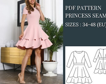 Patron de robe, Patrons de couture, Patrons de couture pour femme, Patrons de couture, Patrons de robe pour femme, Patron de robe PDF, Patrons de couture pdf