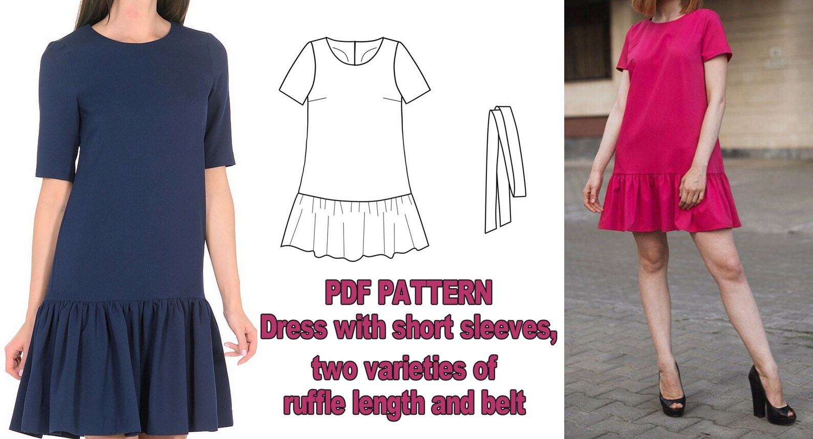 Free Pattern Dress Dress Pattern Womens Dress Pattern PDF Etsy