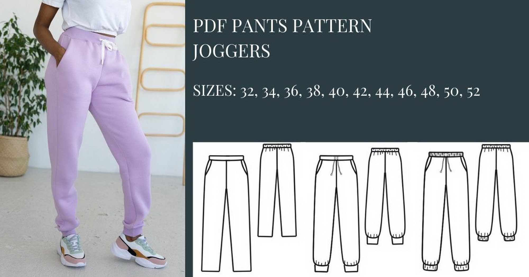 Pants Sewing Patterns Sewing Patterns Pattern Sewing PDF | Etsy Canada