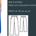 Wide Leg Pants Pattern Pants Pattern Trousers Patterns - Etsy