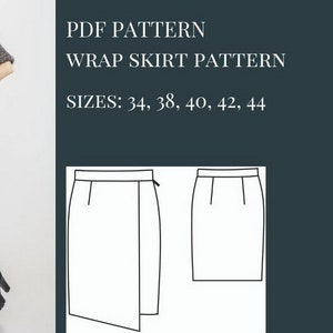 Wrap Skirt Sewing Pattern, Sewing Pattern, Pattern Sewing, PDF Sewing ...