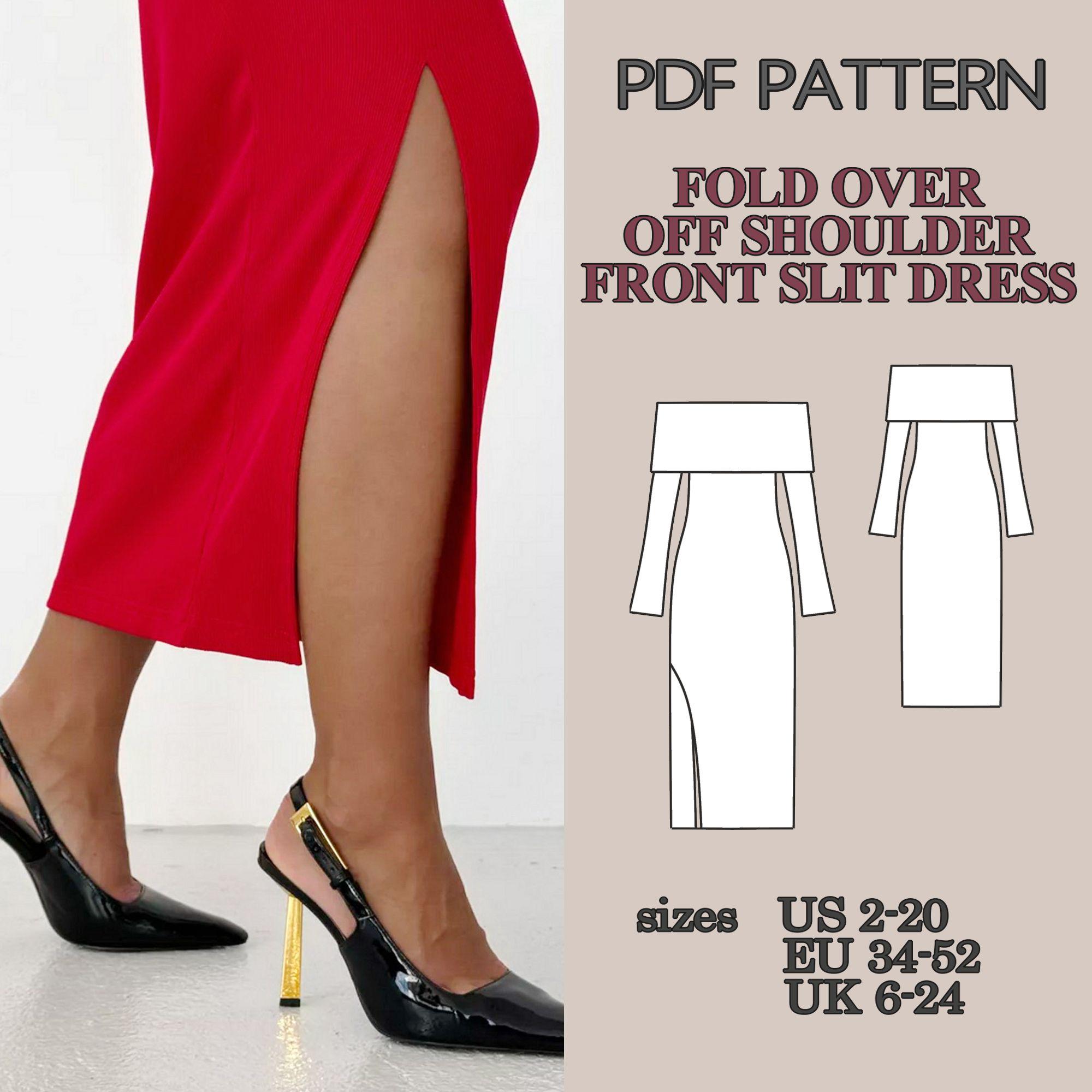 off the shoulder knit dress pattern Too Good Dress Free Knitting Pattern