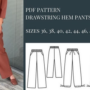 Pants Sewing Patterns, Sewing Patterns, Pattern Sewing, PDF Sewing ...