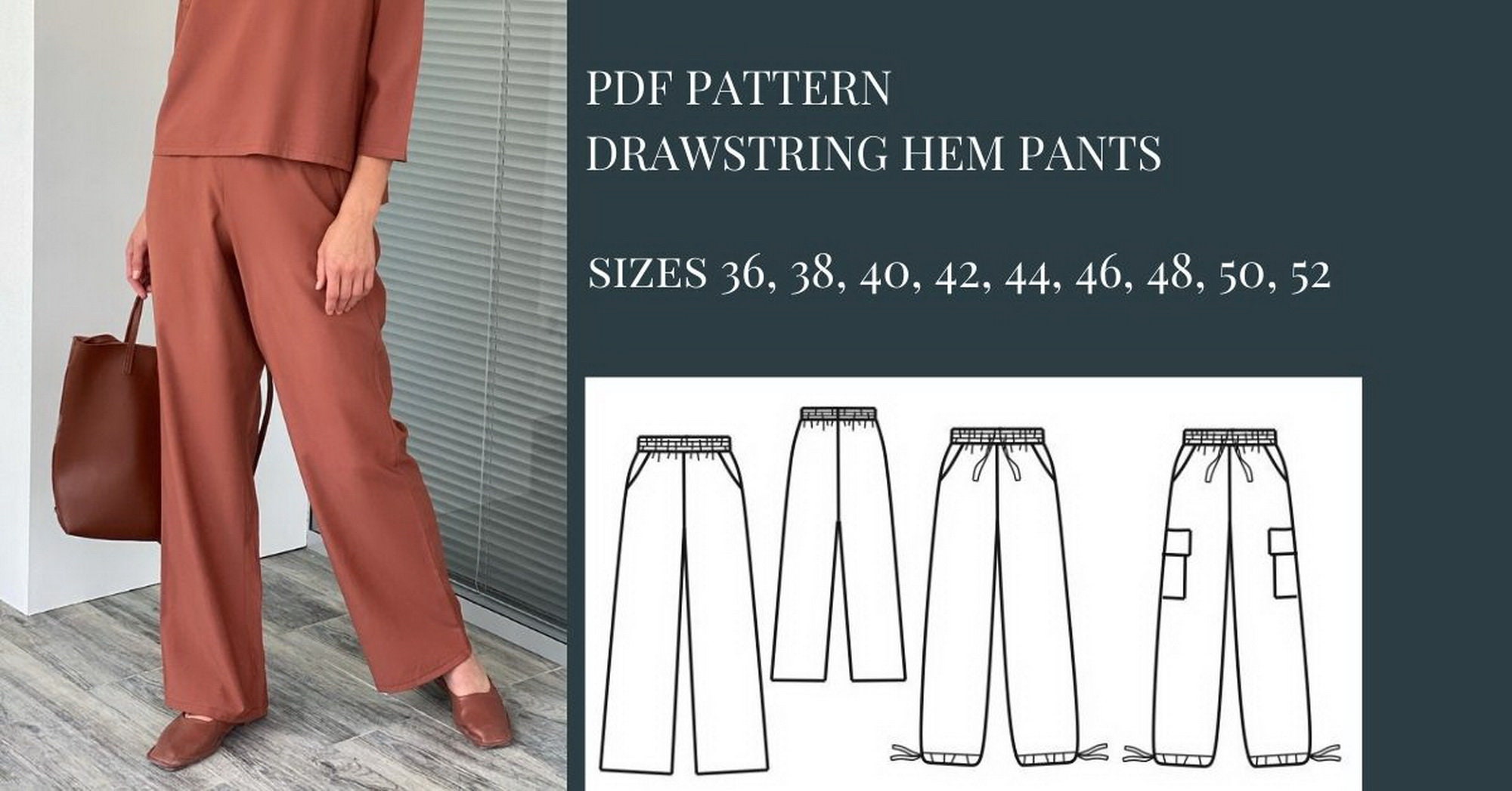 Pants Sewing Patterns Sewing Patterns Pattern Sewing PDF - Etsy Canada