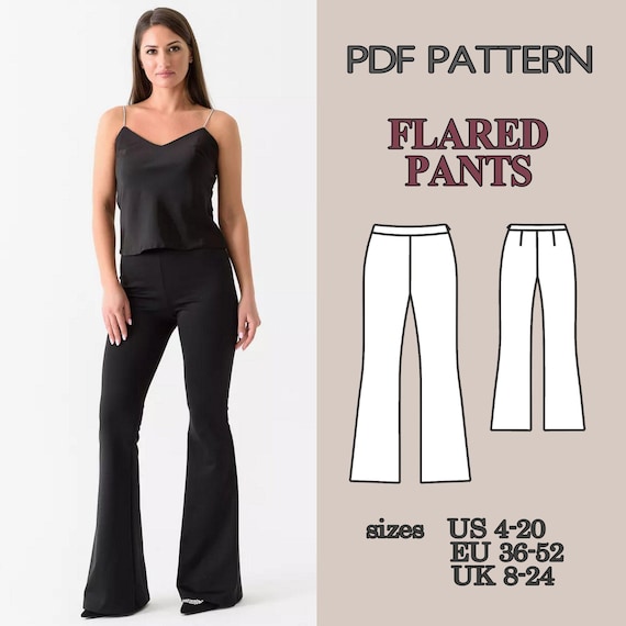 Cartamodello per pantaloni, Cartamodello per pantaloni da donna