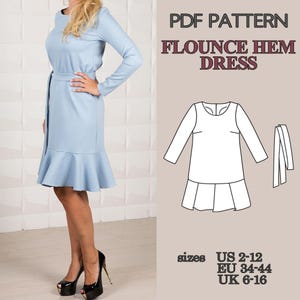 Free Pattern, Free Patterns, Womens Dress Pattern, Dress Pattern Women, PDF Sewing Pattern Free, Dress Sewing Pattern, Sewing Pattern Dress