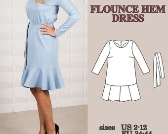 Free Pattern, Free Patterns, Womens Dress Pattern, Dress Pattern Women, PDF Sewing Pattern Free, Dress Sewing Pattern, Sewing Pattern Dress