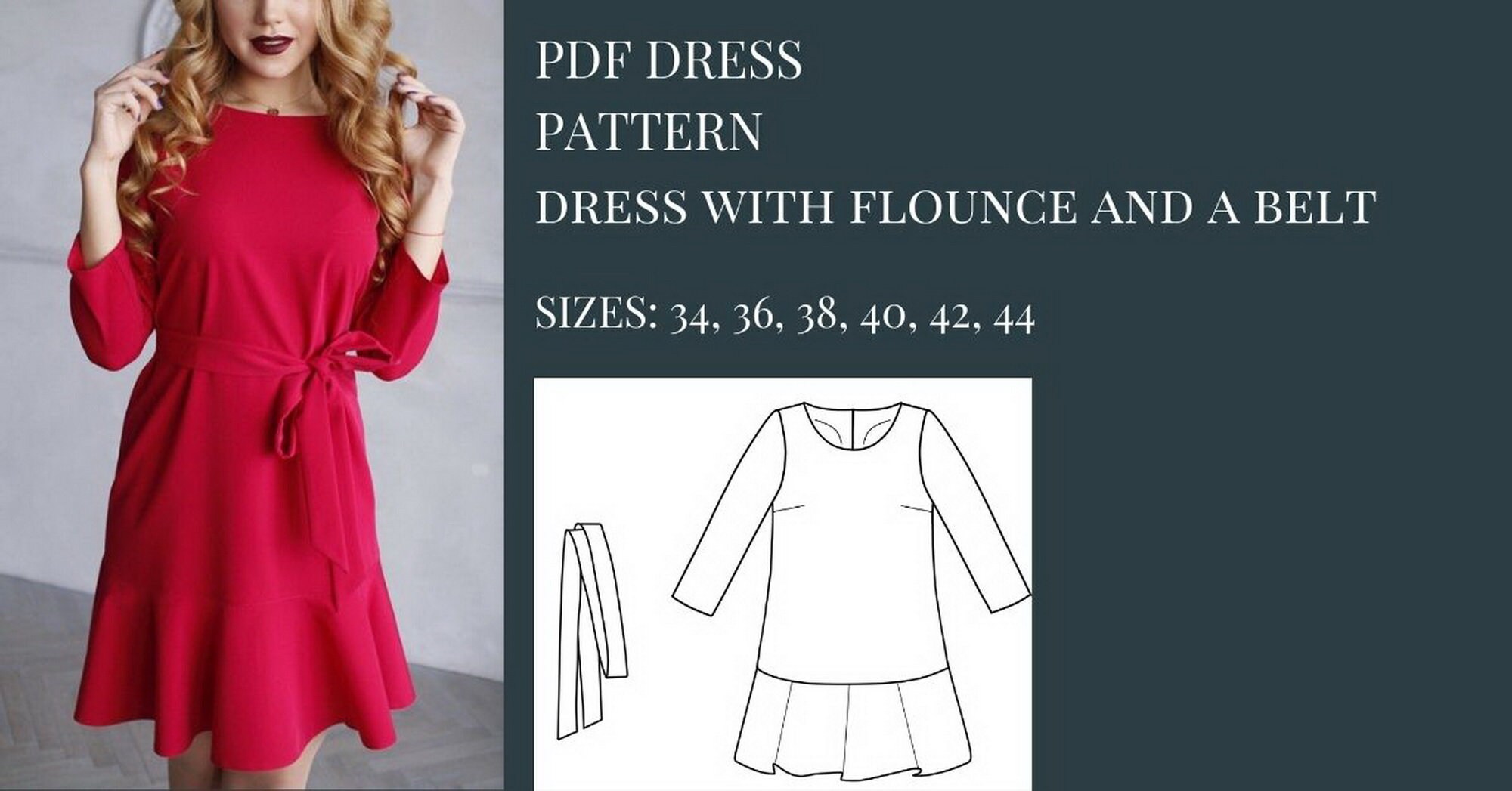 Free Pattern Free Patterns Womens Dress Pattern Dress Etsy