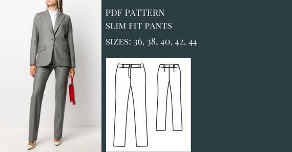 Slim Fit Pants Pattern Pants Pattern 