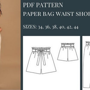 Paper Bag Pants Pattern Pants Pattern, Women Pants Pattern, Shorts ...