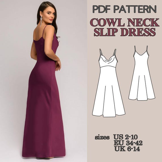 chinese dress ladies Curve Abstract Blurred Floral Cowl Neck Maxi Dress – Fashion//SZN main image 1