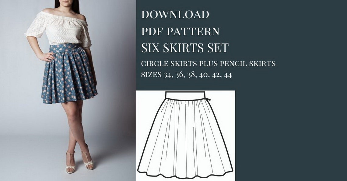 Skirt Sewing Patterns Sewing Pattern Pattern Sewing Womens - Etsy