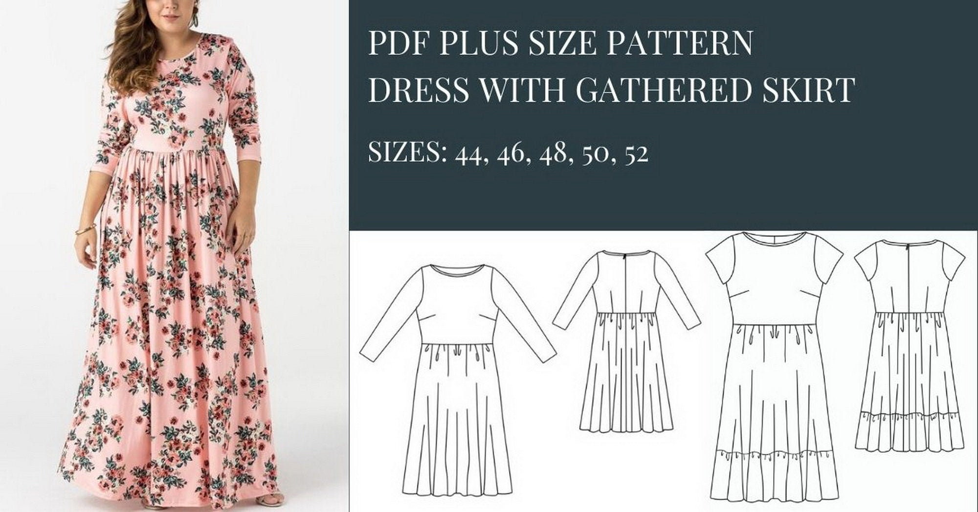 Dress Pattern Blouse Pattern Dress Pattern Plus Size Plus - Etsy Australia