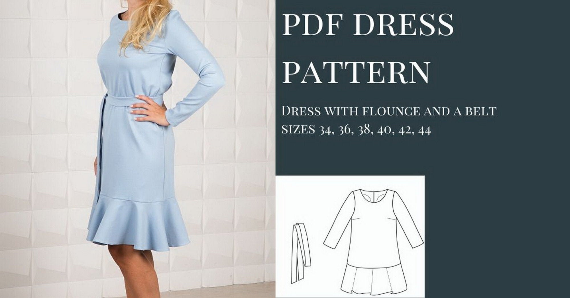 Free Pattern Free Patterns Womens Dress Pattern Dress Etsy