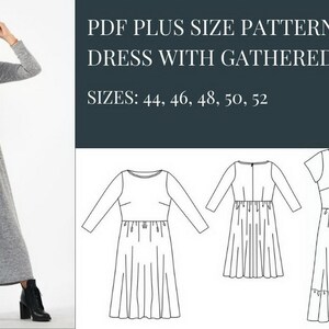 Dress Pattern, Blouse Pattern, Dress Pattern Plus Size, Plus Size ...